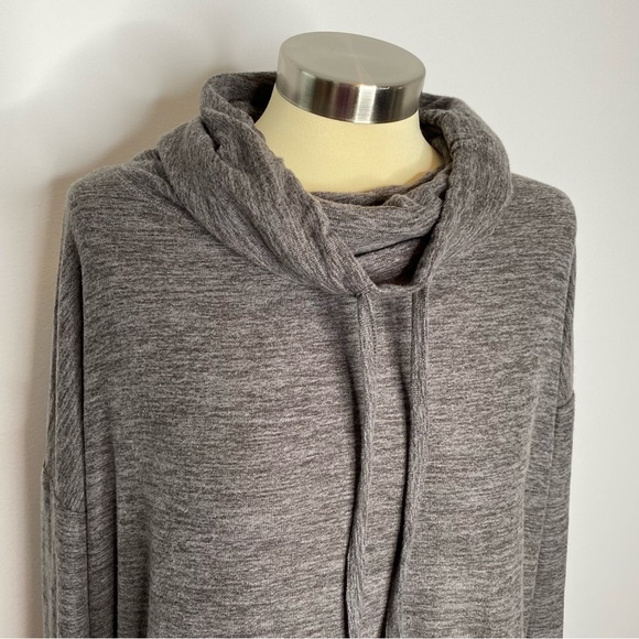 Maurices Luxe Grey Funnel Neck Top - Picture 3 of 7